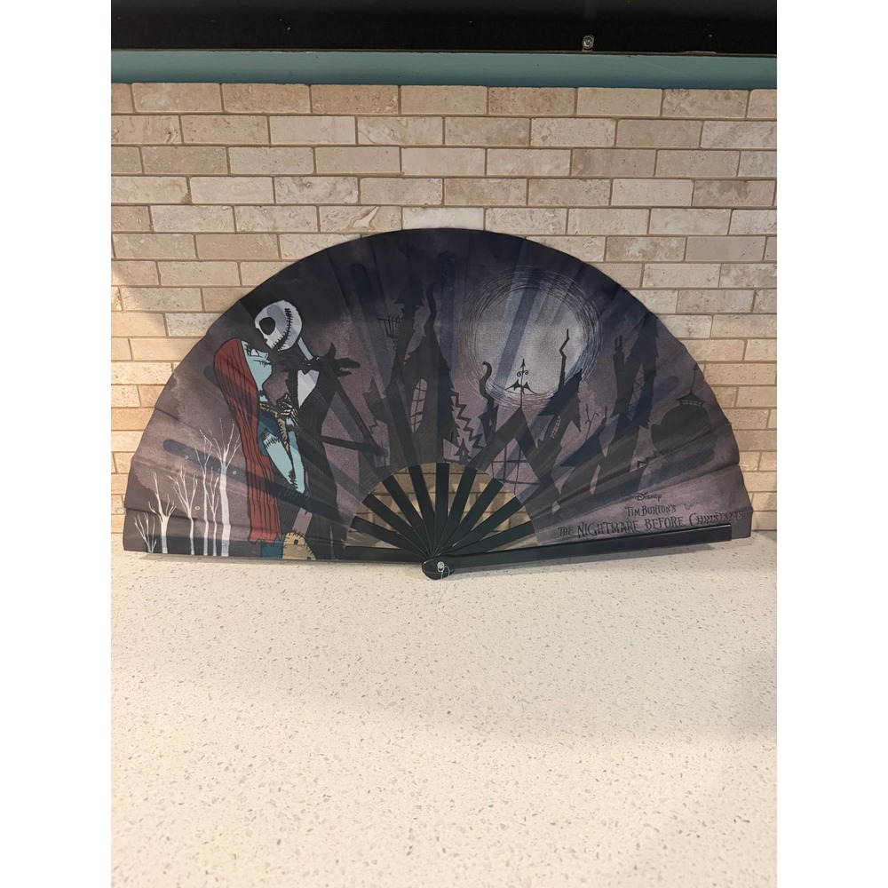 Disney Parks Jack Sally Hand Fan Clips On Nightmare Before Christmas 2024